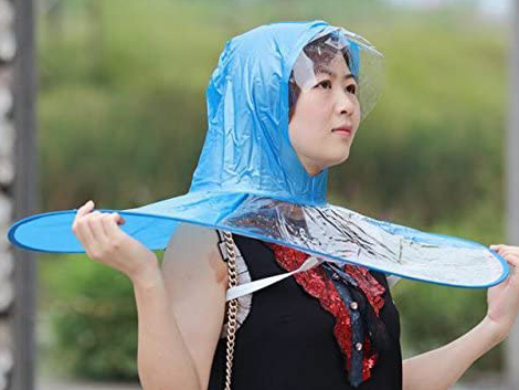 Raincoat Umbrella Cap